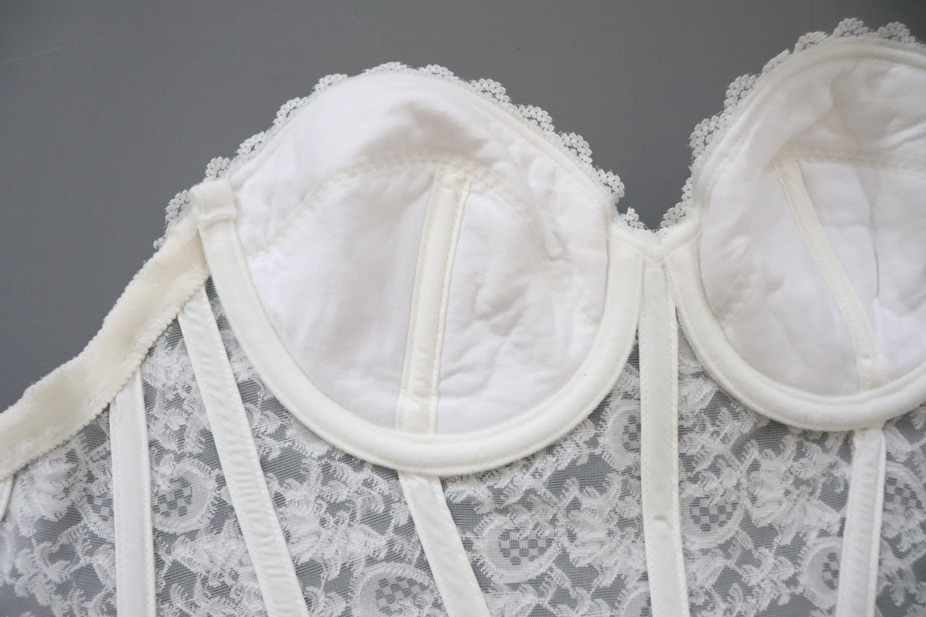 Vintage Di Lorento cupped bustier corset, size EU 70B / 32B