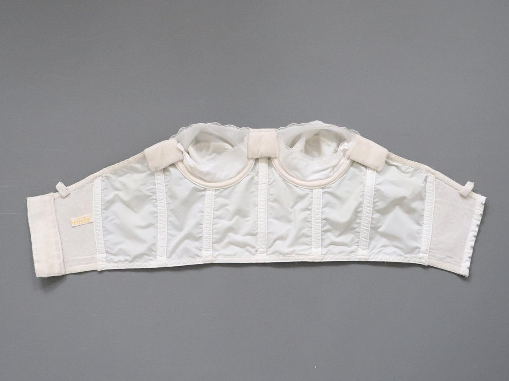 C1950s vintage Spirella longline cupped bustier bra - Underbust 27/28"