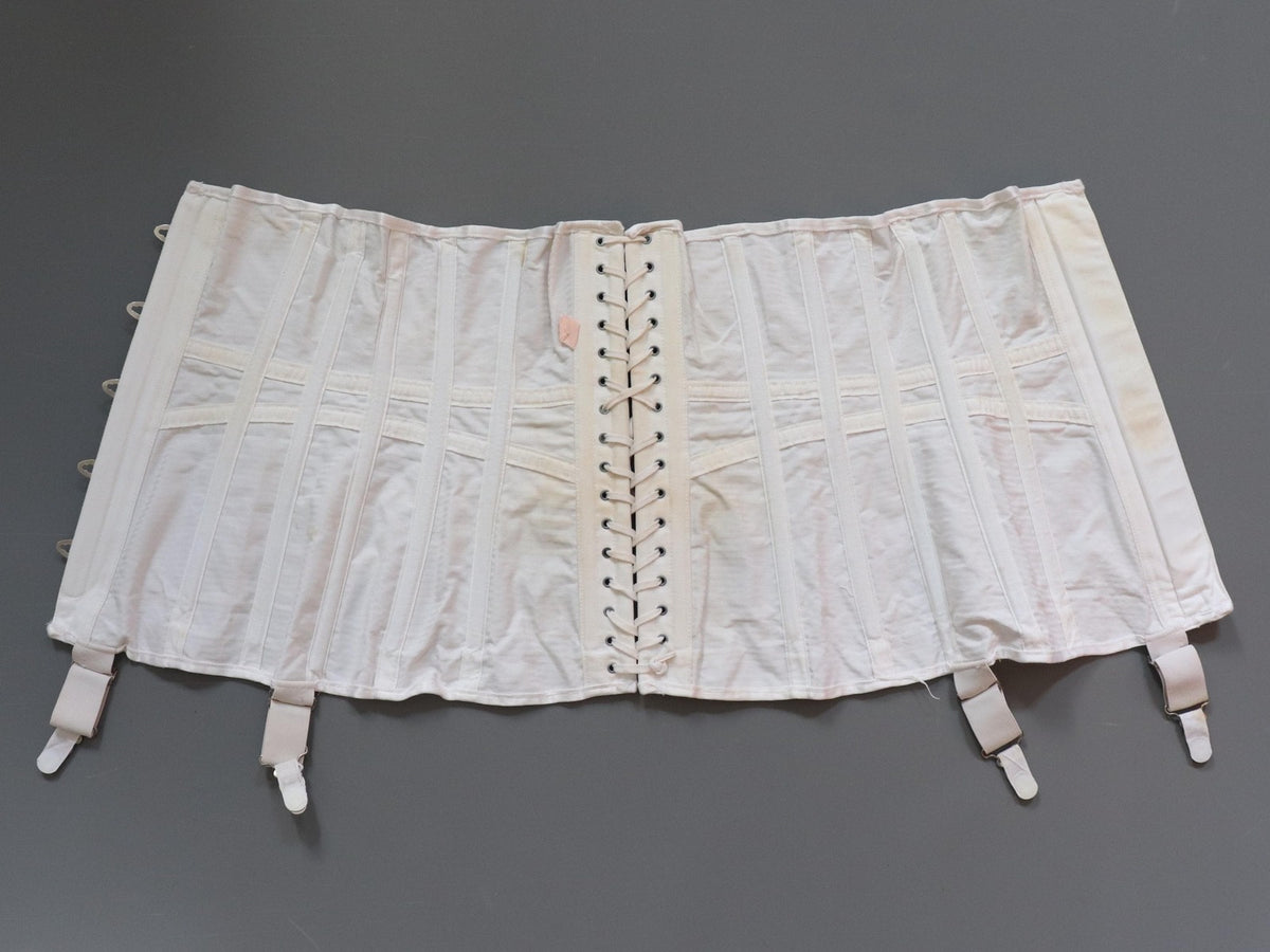 C1950s Vintage horizontal underbust corset - waist 27"