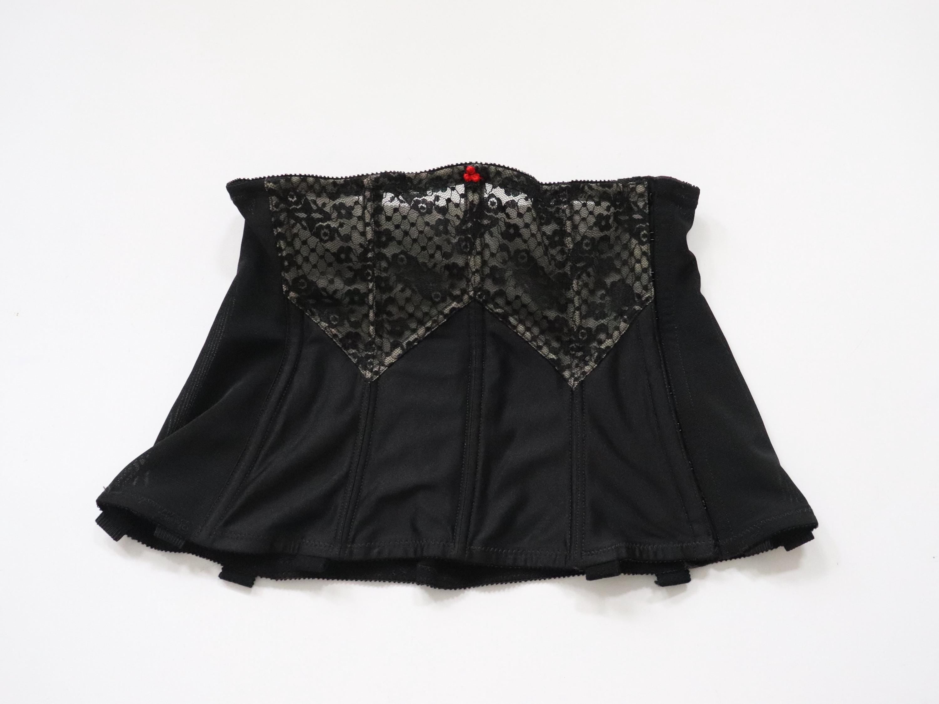 Vintage LADY MARLENE corset girdle, open bottom girdle with side hook and eye fastening - SIZE 26  waist 25-27"