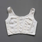C1970s vintage womens cotton Liberty bodice - Approx size 12-14 // chest 34"