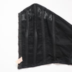 C1950s vintage Twilfit bra, black satin and lace cathedral bra, pinup lingerie -