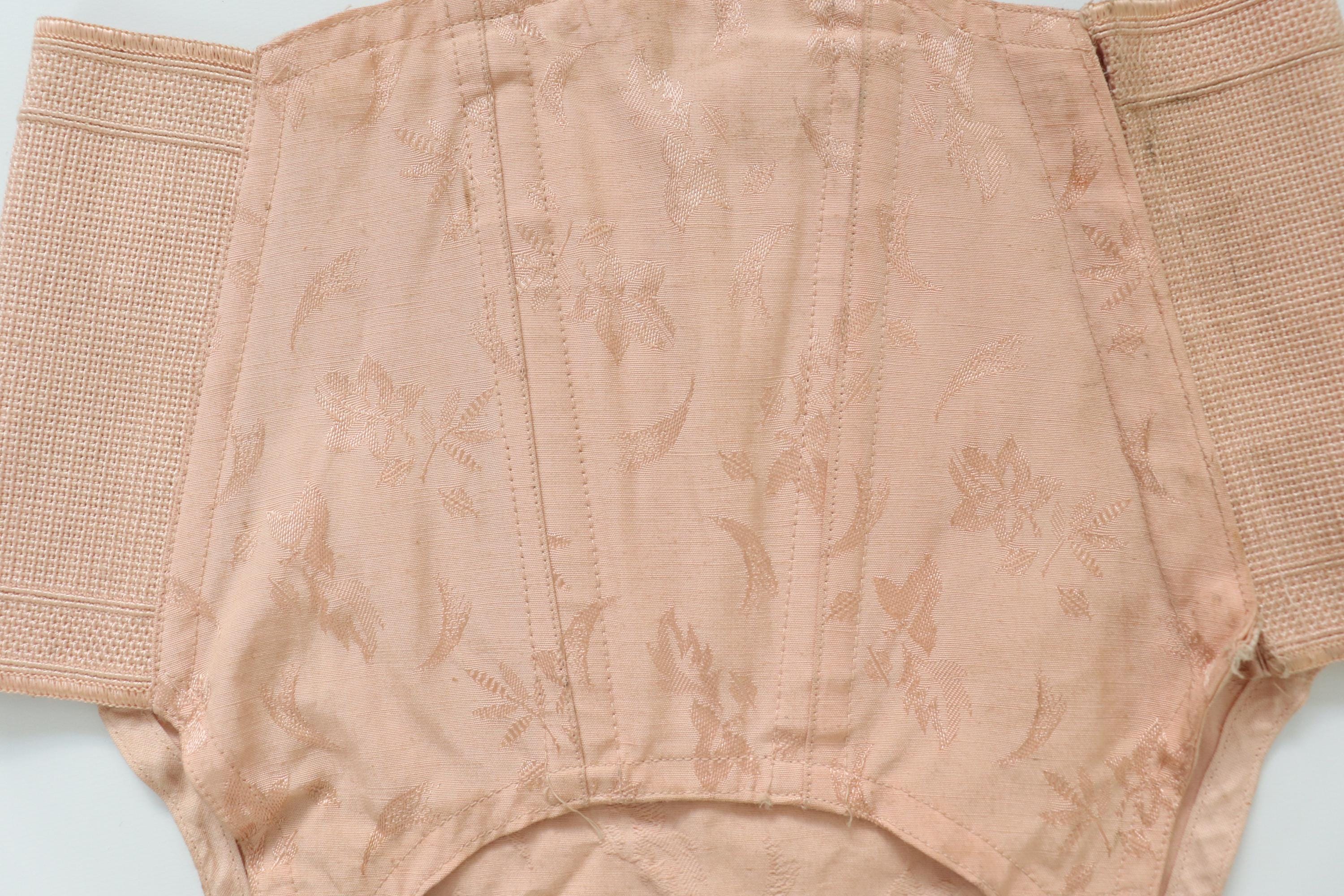 Vintage C1940s CC41 'Eienna' suspender corset girdle, utility suspender belt