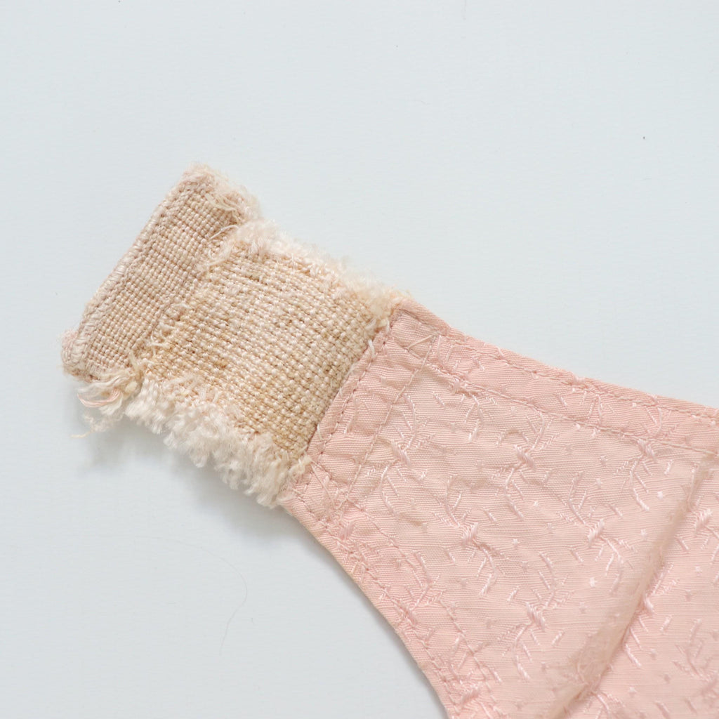 C1940s vintage pink satin suspender