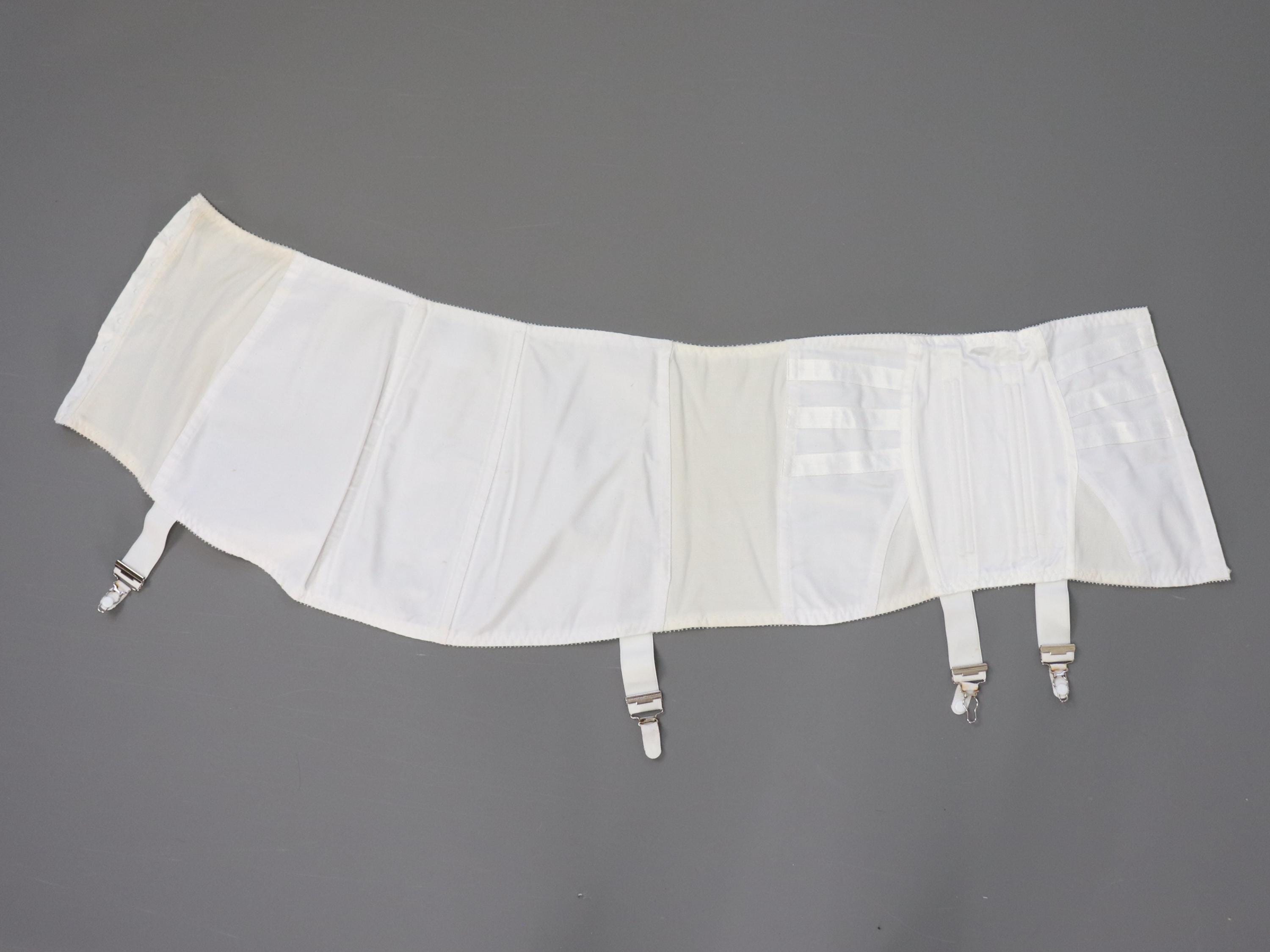 Vintage Twilfit corset girdle, open bottom girdle with side hook and eye fastening B