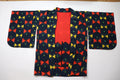 Vintage hand stitched Japanese Kimono Jacket with geometric pattern