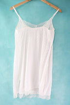 vintage Penti white spot slip dress/ nightie