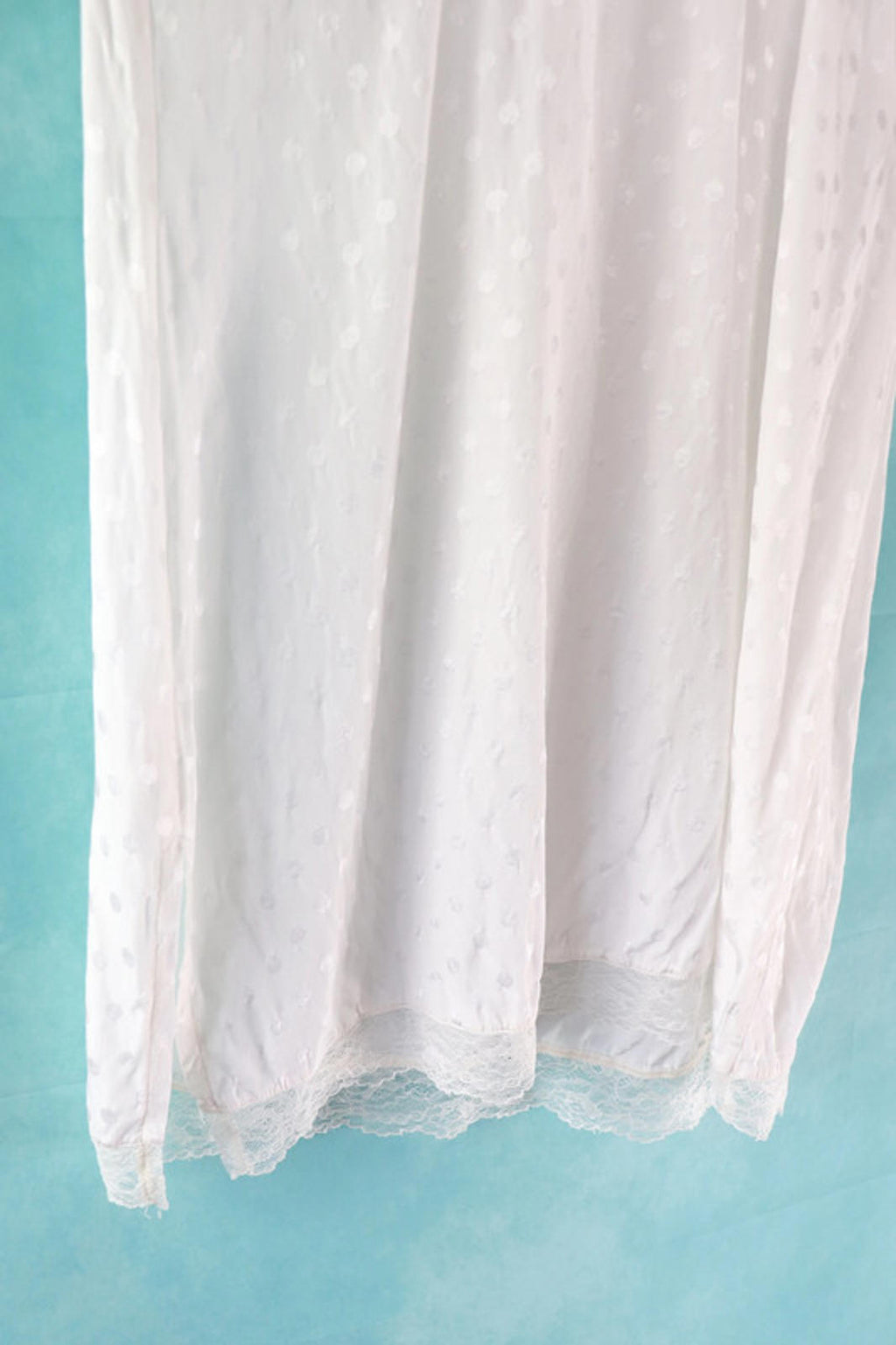 vintage Penti white spot slip dress/ nightie