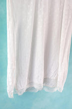 vintage Penti white spot slip dress/ nightie