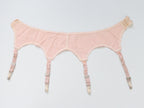 C1940s vintage pink satin suspender