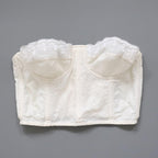 C1950s vintage Spirella longline cupped bustier bra - Underbust 27/28"