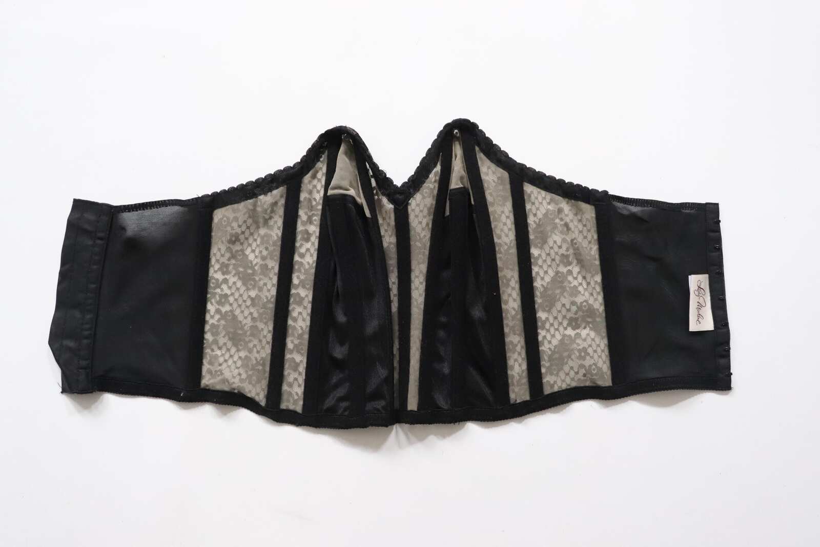 C1970s vintage Lady Marlene longline bustier bra, style 161 - size 34C