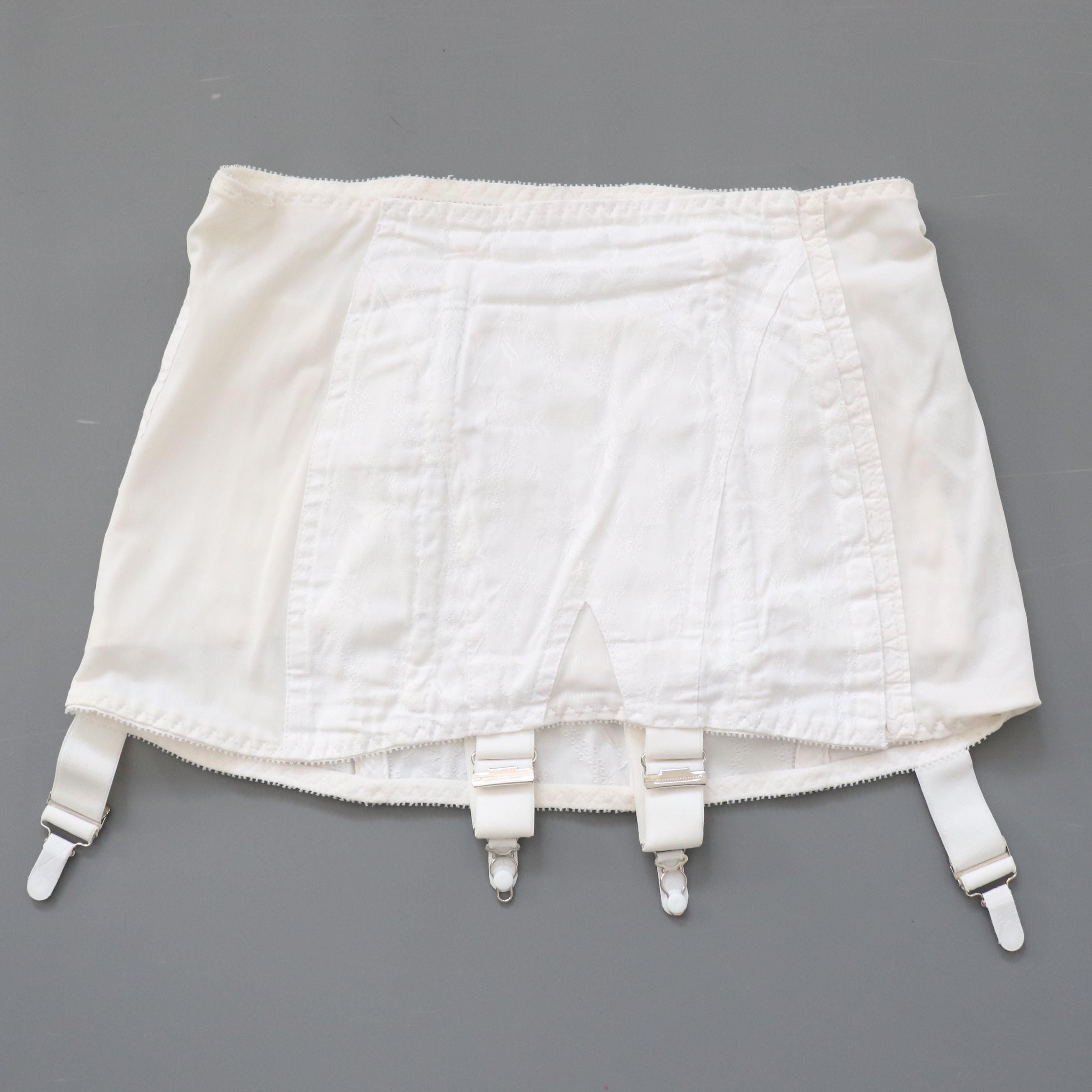 Vintage Twilfit corset girdle, open bottom girdle with inner support band WAIST 31-34"