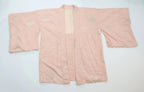 Vintage hand stitched light pink Japanese Kimono Jacket