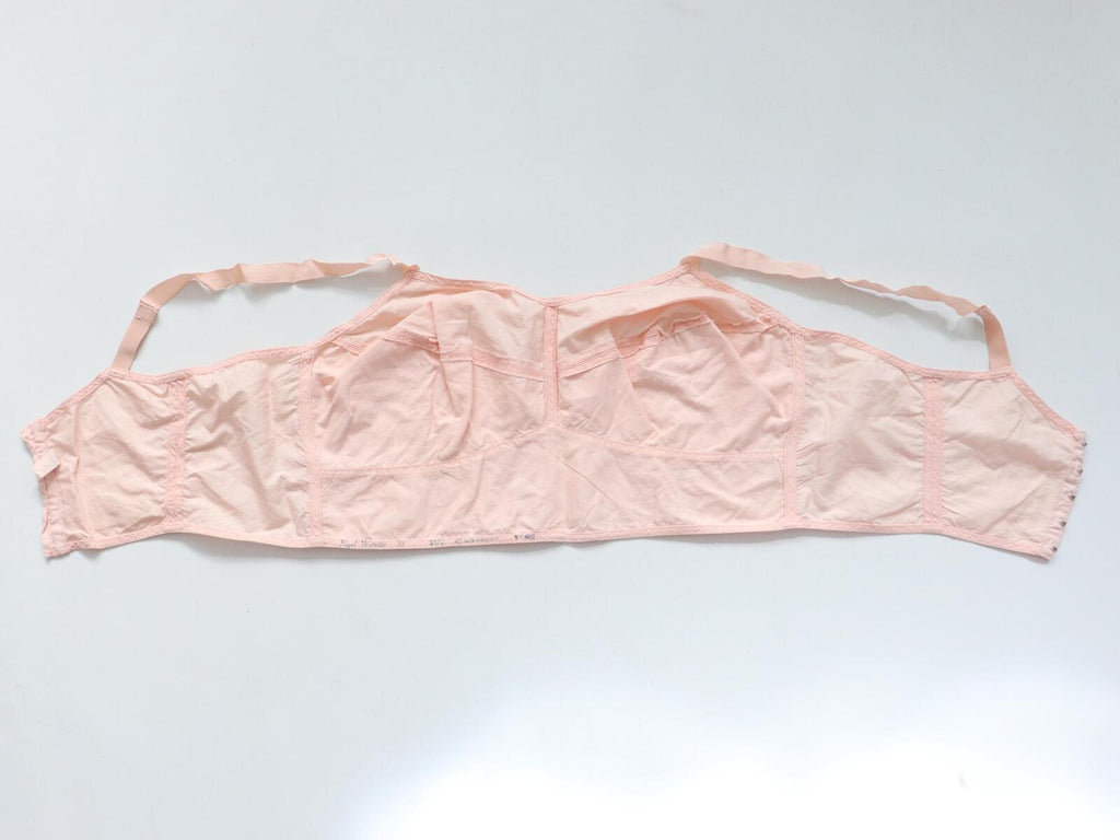 C1930s C1940s vintage Royal Worcester pink longline bra