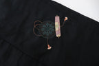 Vintage hand stitched black Japanese Kimono Jacket