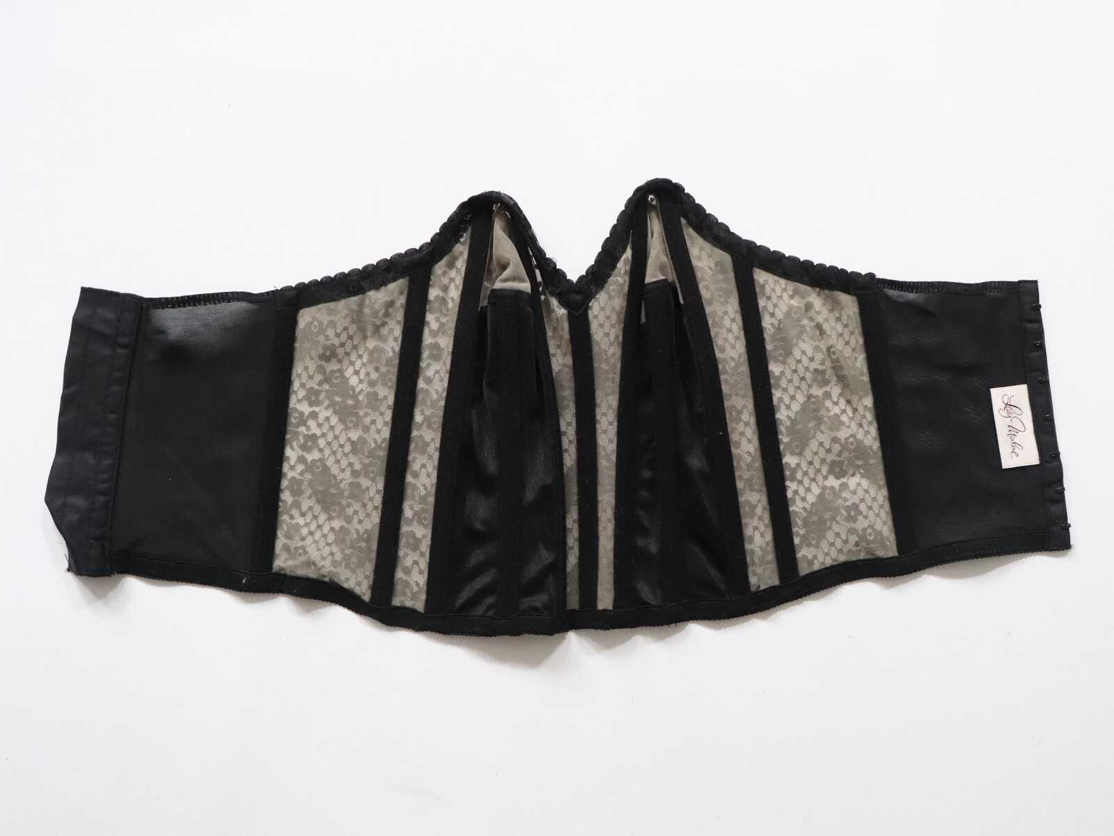 C1970s vintage Lady Marlene longline bustier bra, style 161 - size 34C
