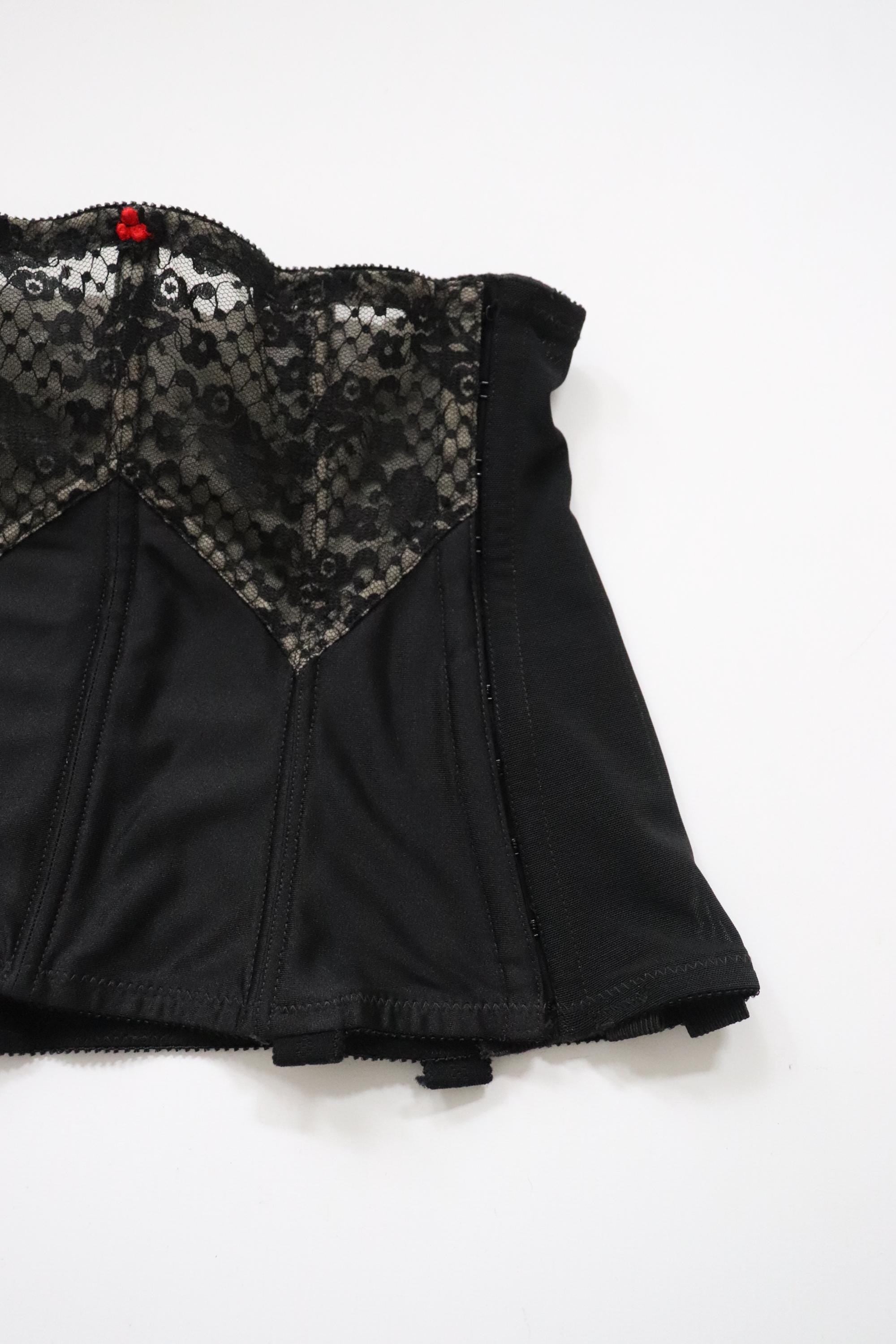 Vintage LADY MARLENE corset girdle, open bottom girdle with side hook and eye fastening - SIZE 26  waist 25-27"