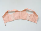 C1940 vintage Avro pink fan laced longline bra - style 849A - size 34