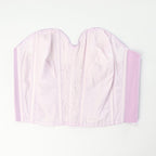 C1950s vintage Moonlight by Kestos longline bustier bra, repurposed hand dyed lilac lingerie. Label 40C