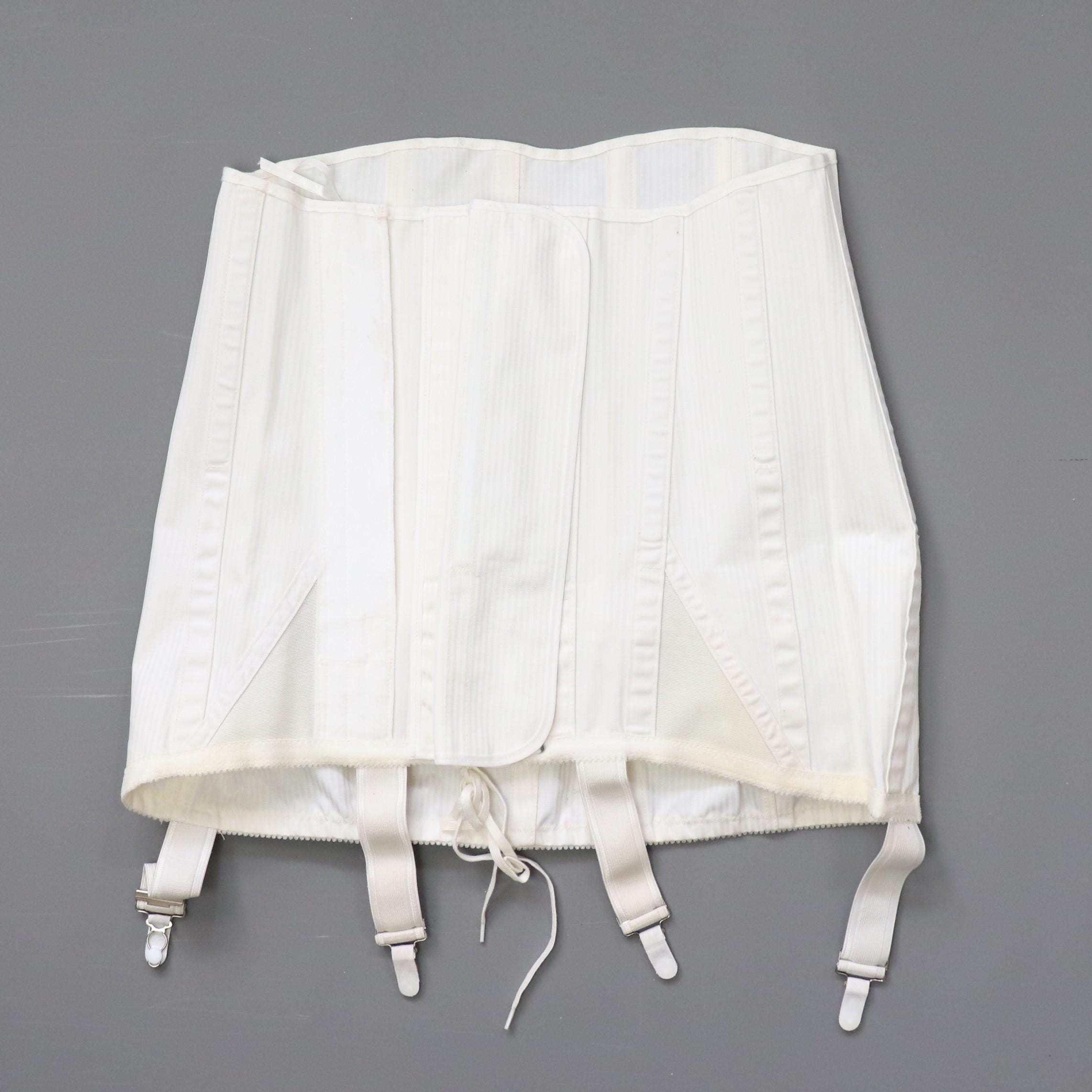 C1990s vintage Spencer corset girdle, front lacing girdle with zip fastening 2